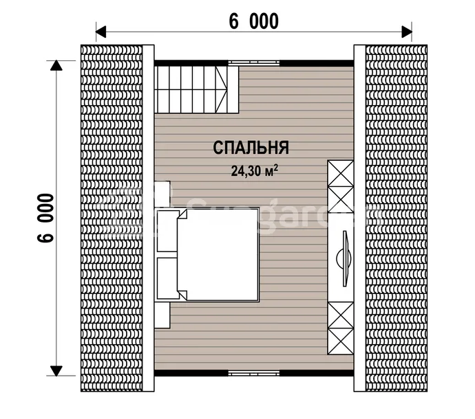 Планировка 2 этажа