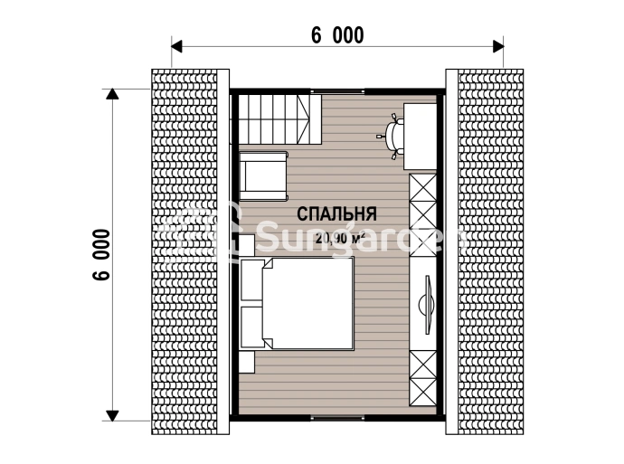 Планировка 2 этажа 