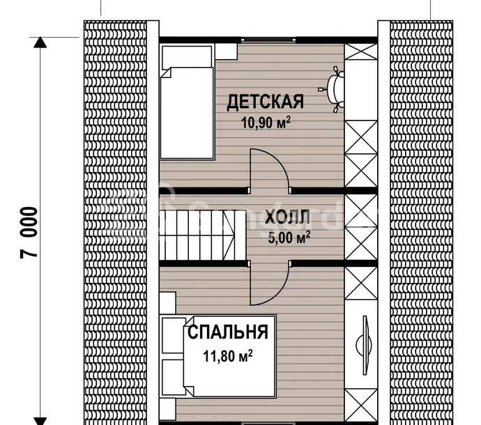 Планировка 2 этажа